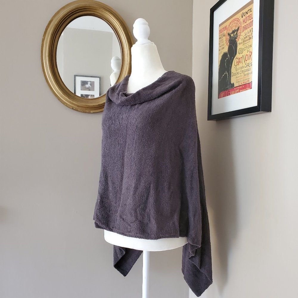 Barefoot Dreams Bamboo Chic Lite Ruana Wrap Top OS - Picture 5 of 11
